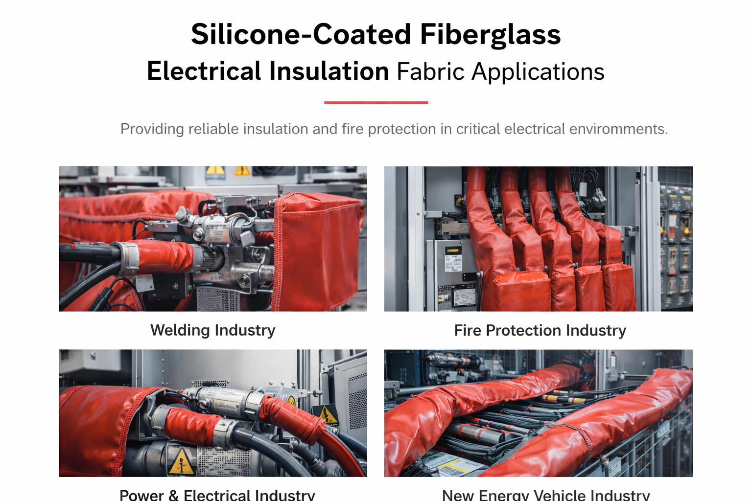 Suihua Silicone-Coated Fiberglass Fabric: Electrical Insulation Applications for Welding, Fire Protection & EV Industries
