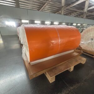 Double-Sided Silicone-Coated Fiberglass Fabric Roll, Factory Stock for Building Thermal Insulation Projects