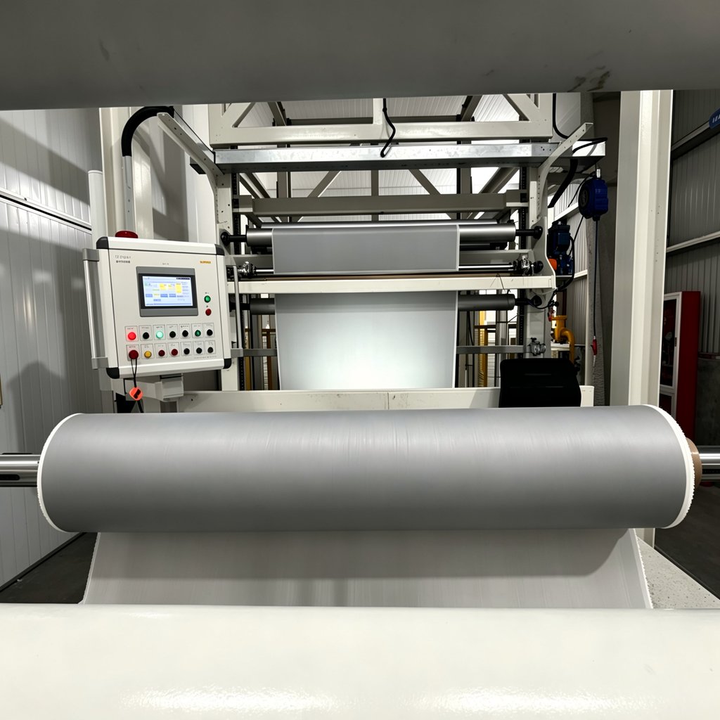 Silicone coated fiberglass fabric coating machine and surface forming