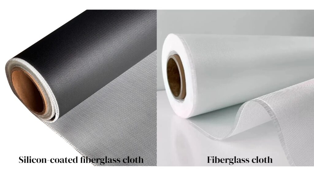 Uncoated fiberglass cloth compared with silicone coated fiberglass fabric for heat resistant applications
