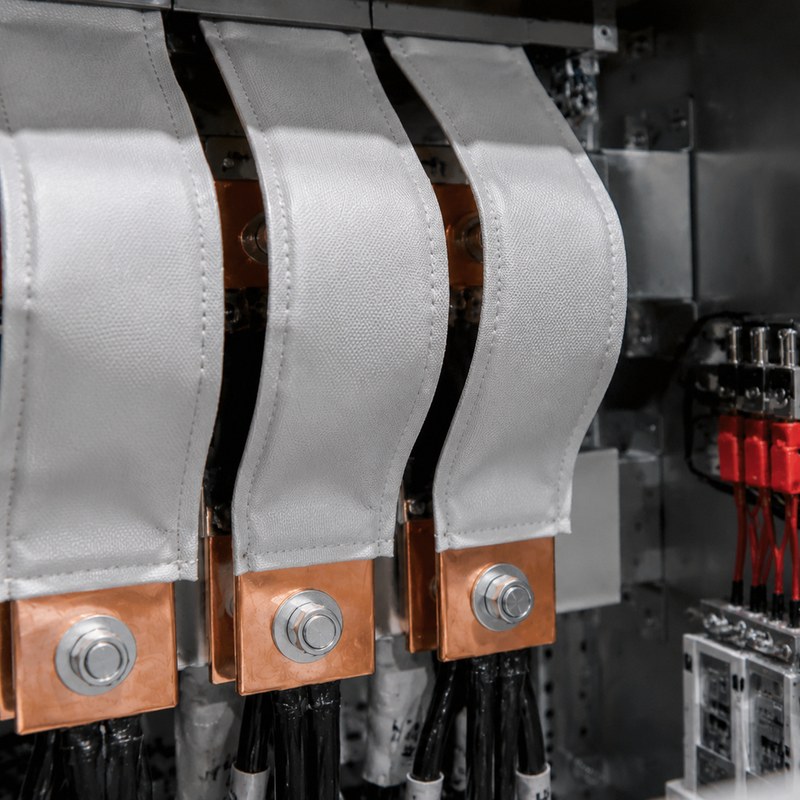 Electrical insulation using silicone coated fiberglass fabric