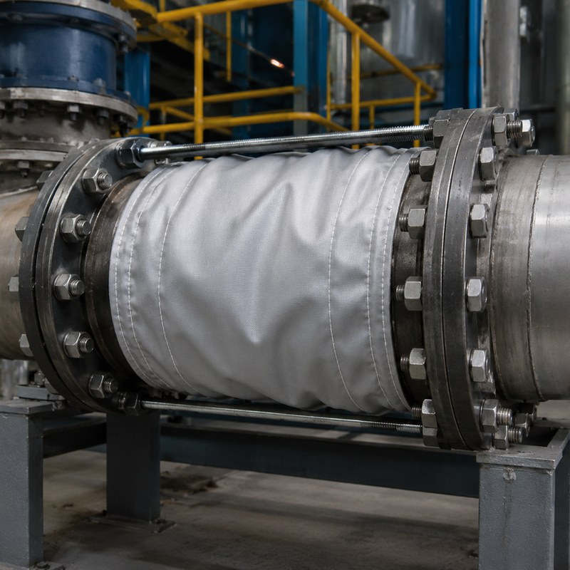 Expansion joint using silicone coated fiberglass fabric