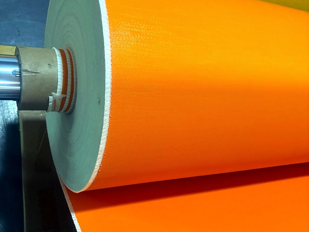 0.45mm double-sided silicone coated fiberglass fabric roll for industrial heat protection