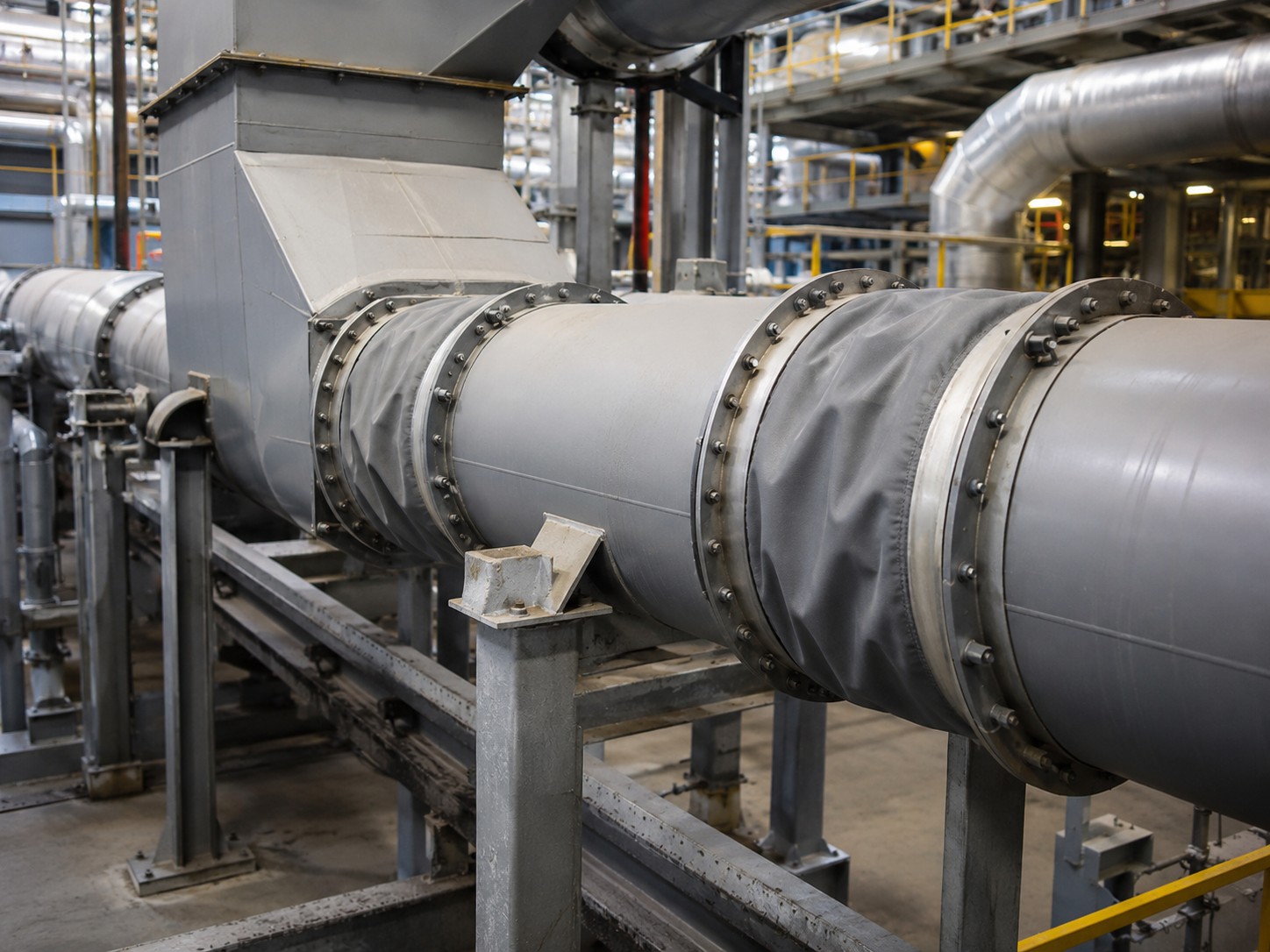 Silicone coated fiberglass fabric for fabric expansion joints and duct connectors